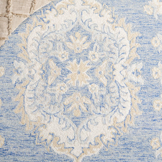 Safavieh Ebony EBN121M Blue / Ivory Area Rug Detail