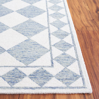 Safavieh Ebony EBN122M Blue / Ivory Area Rug Detail
