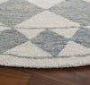 Safavieh Ebony EBN122M Blue / Ivory Area Rug Detail