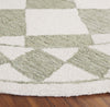 Safavieh Ebony EBN122W Sage / Ivory Area Rug Detail