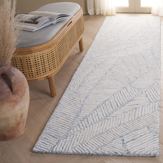 Safavieh Ebony EBN123M Blue / Ivory Area Rug Room Scene