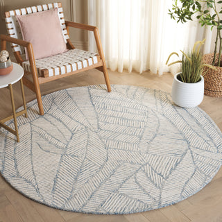 Safavieh Ebony EBN123M Blue / Ivory Area Rug Room Scene
