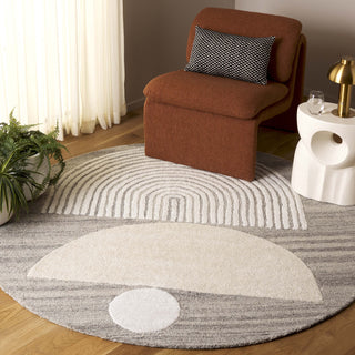 Safavieh Ebony EBN126F Grey / Ivory Area Rug Room Scene