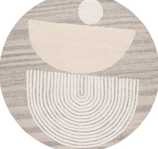 Safavieh Ebony EBN126F Grey / Ivory Area Rug Round