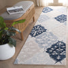 Safavieh Ebony EBN128M Blue / Ivory Area Rug Room Scene Feature