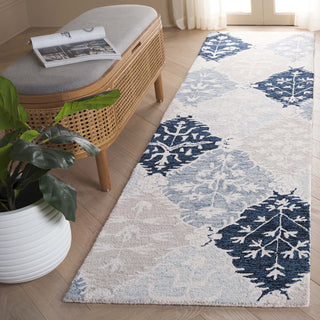 Safavieh Ebony EBN128M Blue / Ivory Area Rug Room Scene Feature