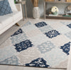 Safavieh Ebony EBN128M Blue / Ivory Area Rug Room Scene
