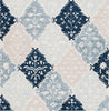 Safavieh Ebony EBN128M Blue / Ivory Area Rug Square