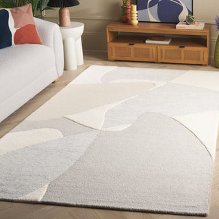Safavieh Ebony EBN129G Light Grey / Ivory Area Rug Room Scene