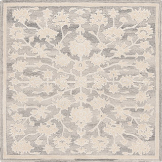 Safavieh Ebony EBN134G Silver / Ivory Area Rug Square