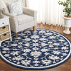 Safavieh Ebony EBN134N Navy / Ivory Area Rug Room Scene Feature