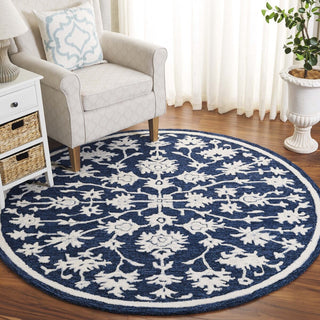 Safavieh Ebony EBN134N Navy / Ivory Area Rug Room Scene Feature