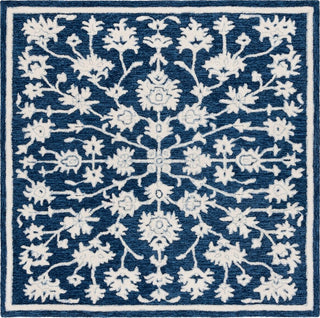Safavieh Ebony EBN134N Navy / Ivory Area Rug Square