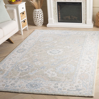 Safavieh Ebony EBN136G Light Grey / Ivory Area Rug Room Scene