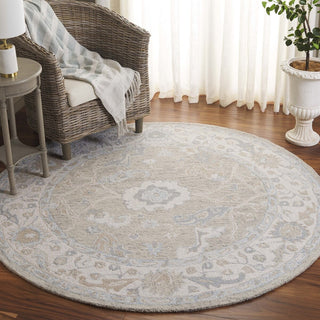 Safavieh Ebony EBN136G Light Grey / Ivory Area Rug Room Scene Feature