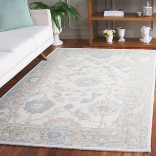 Safavieh Ebony EBN136M Ivory / Blue Area Rug Room Scene