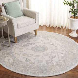 Safavieh Ebony EBN136M Ivory / Blue Area Rug Room Scene Feature