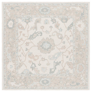 Safavieh Ebony EBN136M Ivory / Blue Area Rug Square
