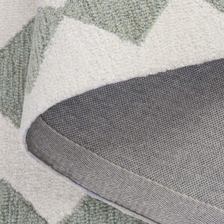 Safavieh Ebony EBN137Y Green / Ivory Area Rug Fold