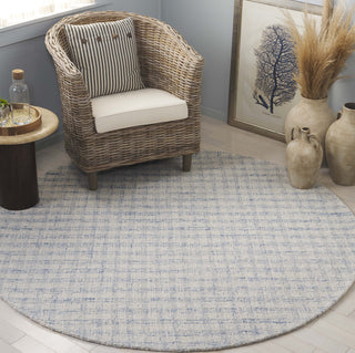 Safavieh Ebony EBN140M Blue / Ivory Area Rug Room Scene Feature