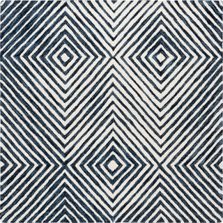 Safavieh Ebony EBN150 Navy / Ivory Area Rug Square