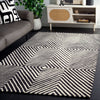 Safavieh Ebony EBN150 Black / Ivory Area Rug Room Scene Feature