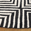 Safavieh Ebony EBN150 Black / Ivory Area Rug Detail