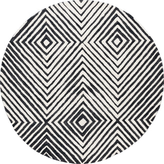 Safavieh Ebony EBN150 Black / Ivory Area Rug Round