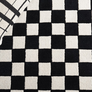 Safavieh Ebony EBN175Z Black / Ivory Area Rug Detail