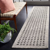 Safavieh Ebony EBN203 Silver / Black Area Rug Room Scene Feature