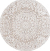 Safavieh Ebony EBN211 Ivory / Brown Area Rug Round