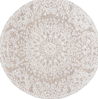 Safavieh Ebony EBN211 Ivory / Brown Area Rug Round