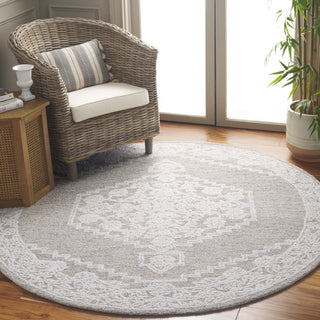 Safavieh Ebony EBN213 Ivory / Taupe Area Rug Room Scene Feature
