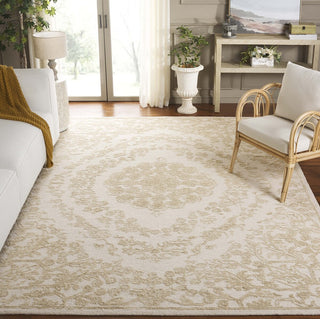 Safavieh Ebony EBN218A Ivory / Light Green Area Rug Room Scene Feature