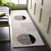 Safavieh Ebony EBN252Z Black / Ivory Area Rug Room Scene Feature