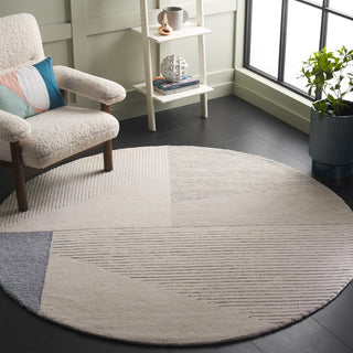 Safavieh Ebony EBN253G Beige / Grey Area Rug Room Scene Feature