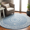 Safavieh Ebony EBN306 Ivory / Navy Area Rug Room Scene Feature