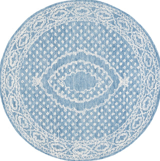 Safavieh Ebony EBN306 Ivory / Navy Area Rug Round