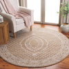 Safavieh Ebony EBN306 Ivory / Brown Area Rug Room Scene Feature