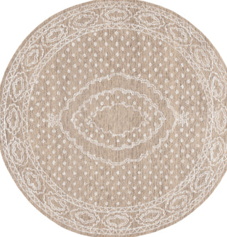 Safavieh Ebony EBN306 Ivory / Brown Area Rug Round