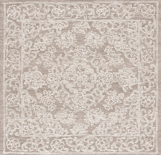 Safavieh Ebony EBN308 Ivory / Dark Grey Area Rug Square
