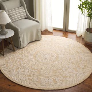 Safavieh Ebony EBN310 Ivory / Gold Area Rug Room Scene Feature