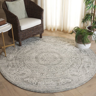 Safavieh Ebony EBN310 Ivory / Grey Area Rug Room Scene Feature