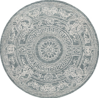 Safavieh Ebony EBN310 Ivory / Dark Grey Area Rug Round