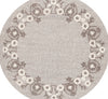 Safavieh Ebony EBN360F Grey / Ivory Area Rug Round