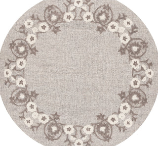 Safavieh Ebony EBN360F Grey / Ivory Area Rug Round