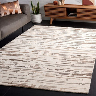 Safavieh Ebony EBN501 Ivory / Grey Area Rug Room Scene Feature