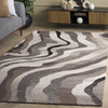 Safavieh Ebony EBN529F Grey / Ivory Area Rug Room Scene