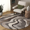 Safavieh Ebony EBN529F Grey / Ivory Area Rug Room Scene Feature