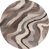 Safavieh Ebony EBN529F Grey / Ivory Area Rug Round